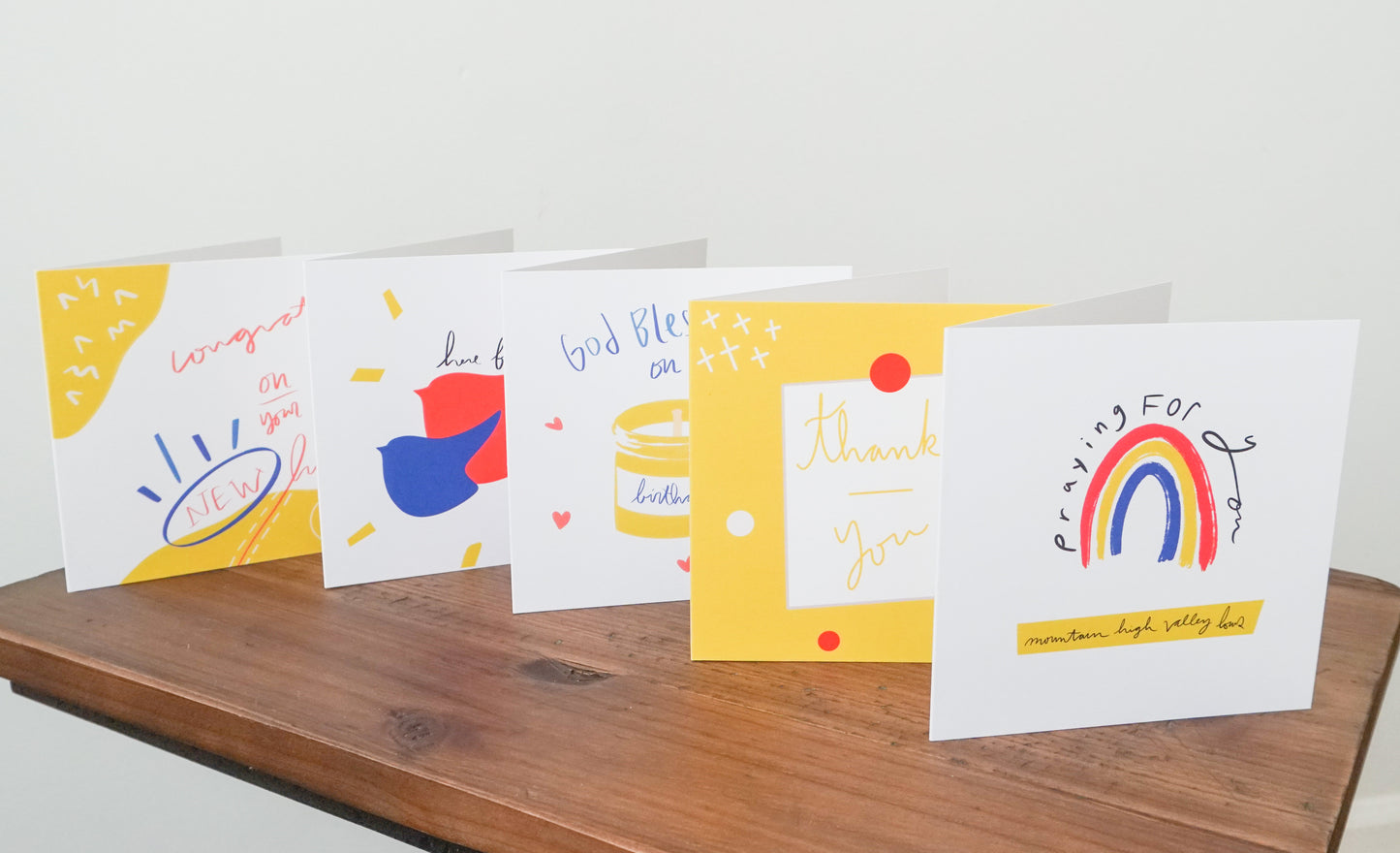 Set of 5 - Greeting Cards